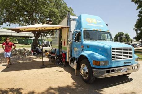 Great OutDogs: Selling pet supplies from an 18 wheeler: image via statesman.com