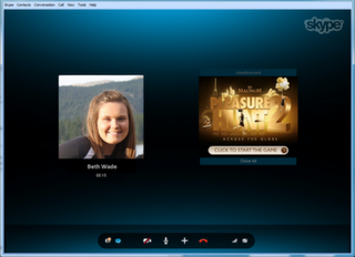 Skype introduced a Conversation Ads