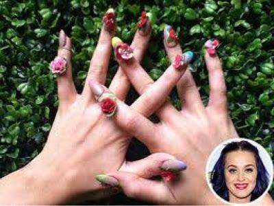 Katy perry inspired summer nails