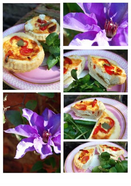Sweet Pepper and Goat’s Cheese tarts