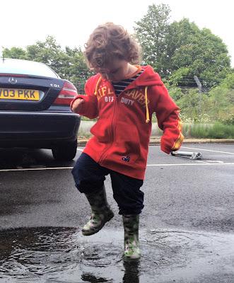 Day 173 of The 366 Project, puddle splashing