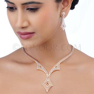 Gold Fashion Beautiful Party Wear Necklace by Sonoor Jewels Collection 2012