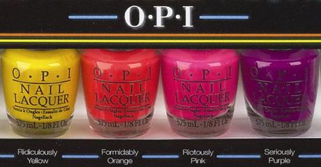 Upcoming Collections: Nail Polish: Nail Polish Collections: OPI: OPI Outrageous Neons Collection For Summer 2012