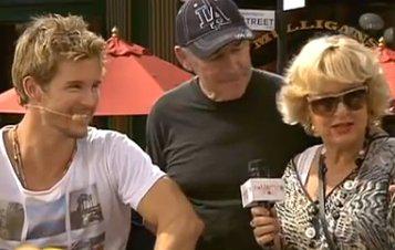 ryanandparents Ryan Kwanten with his Parents on The Morning Show