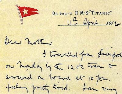 Titanic Letter Returned To Belfast, 100 Years After Being Sent
