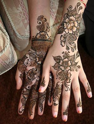 Beautiful Bridal Mahndi designs 2012