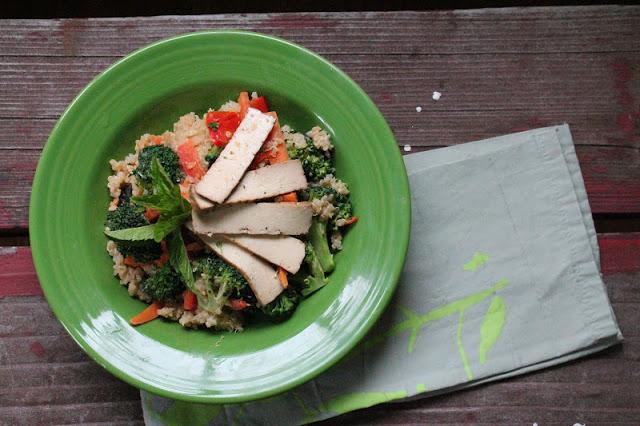 Quinoa Stir Fry with Ginger Peanut Sauce Quinoa Stir Fry with Ginger Peanut Sauce