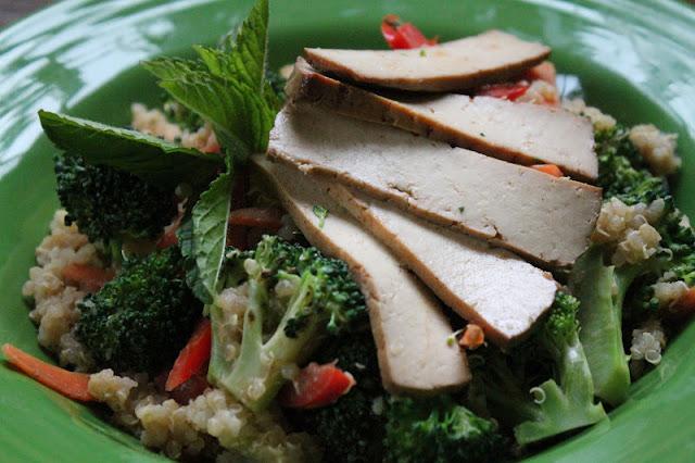 Quinoa Stir Fry with Ginger Peanut Sauce Quinoa Stir Fry with Ginger Peanut Sauce