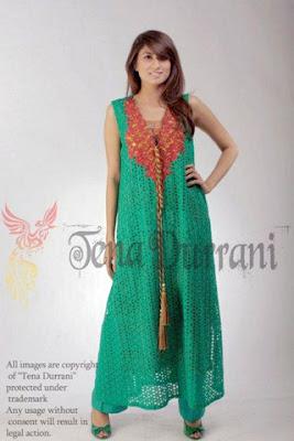 Party Wear Summer Collection 2012 By Tena Durrani