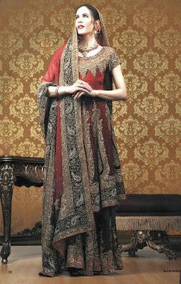 Pakistani Bridal Lehenga And Dupata Style Collection 2012