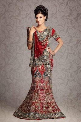 Pakistani Bridal Lehenga And Dupata Style Collection 2012