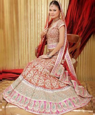 Pakistani Bridal Lehenga And Dupata Style Collection 2012