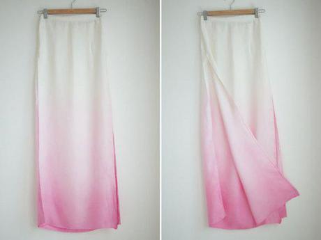 Easy DIY: Dyed Ombre Maxi Skirt for Summer