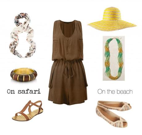 Safari and beach honeymoon looks Safari and beach honeymoon looks