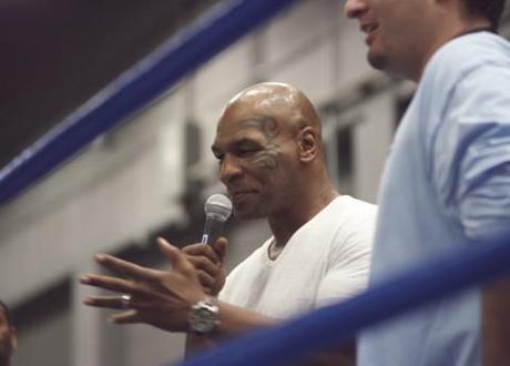 Former boxing champ Mike Tyson is enjoying re-found fame - in Poland.
