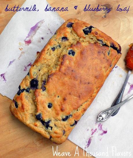 Buttermilk, Banana & Blueberry Loaf-1