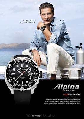 Actor & Global Alpina Brand Ambassador, William Baldwin, Celebrate Alpina Geneve's 2012 Diver Collection