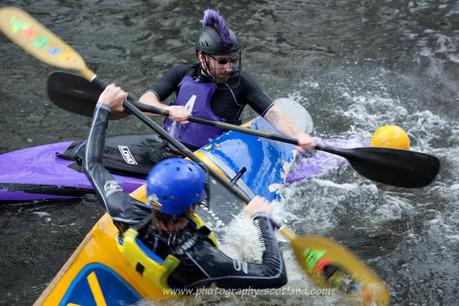 Event photo - kayak basketball at the Edinburgh Canal Festival on the Union canal, Edinburgh