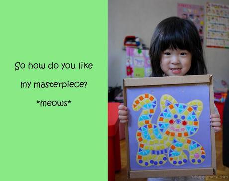 Make your own mosaic with shapes and colours!