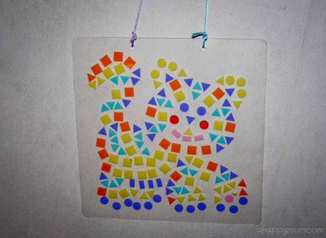 Make your own mosaic with shapes and colours!