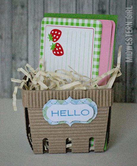 berry basket gift packaging...with @LifestyleCrafts