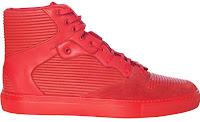 The Sneakerhead Wore Red: Balenciaga Pleated High Top