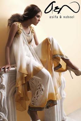 Women Party Wear Fashion Dresses Latest Collection 2012 By Asifa & Nabeel