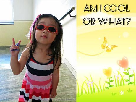 Wordless Wednesday - Bubbly girl vs. cool girl