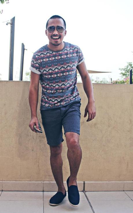 Aztec t-shirt aertwrk MENS WEAR: Monday