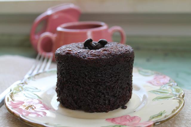 Individual Chocolate Espresso Cake... with zucchini Individual Chocolate Espresso Cake... with zucchini