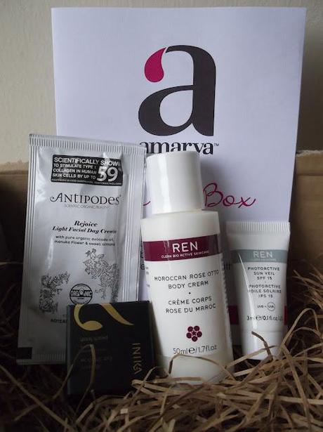 Review of the Amarya Beauty Box July 2012