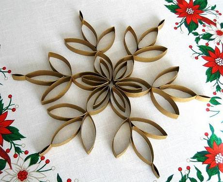 TP Roll Tree Topper Tutorial Snowflake Tree Topper