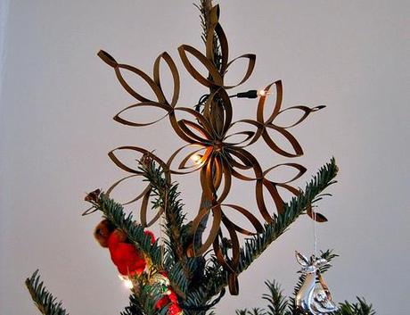 TP Roll Tree Topper Tutorial Snowflake Tree Topper