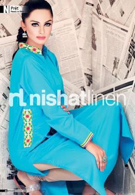 Nisha Pret Summer Eid Festival Collection By Nishat Linen 2012