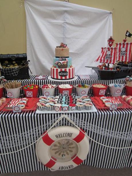 Buccaneers hold onto our hats, gorgeous Pirate Party by Cakes by Joanne Charmand