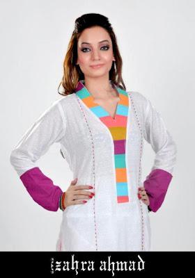 Zahra Ahmad Casual & Semi-Formal Summer Wear Collection 2012