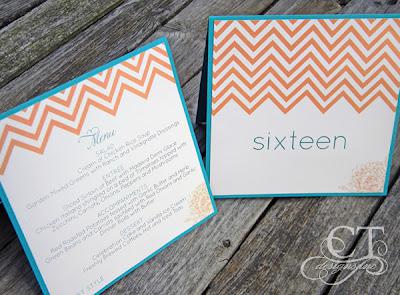 Chevron and Floral Day of Wedding Elements