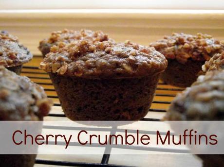 Cherry Crumble Muffins 650x487 Cherry Crumble Muffins