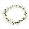 Ivory White Flower Garland Crown FALL