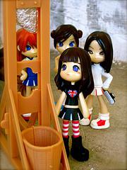 dolls with a guillotine