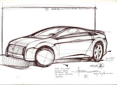 Car sketch tutorial by Luciano Bove