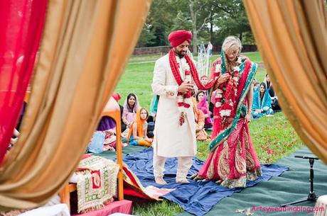 Vibrant Colorful Sikh Wedding Ceremony and Western Reception in British Columbia
