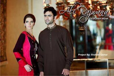 Ali Rajwana Designer Wear Eid Collection By Shaheel Qamar 2012
