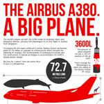 Airbus A380 Infographic World's Largest Plane infographic