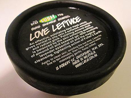 Review: LUSH Love Lettuce Fresh Face Mask