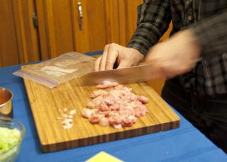 Meat Cutting Vigorously: Image by Riebart, Flickr