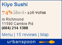 Kiyo Sushi on Urbanspoon