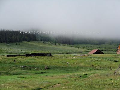 2011 - July 19th - Family Vacation Day 1 - Early Morning Fog at the Snow Mountain Ranch