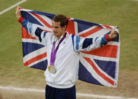Andy Murray won gold, beating Roger Federer, at London 2012.