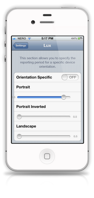 Edit Ambient Light Sensor(ALS) Settings On iPhone With Lux